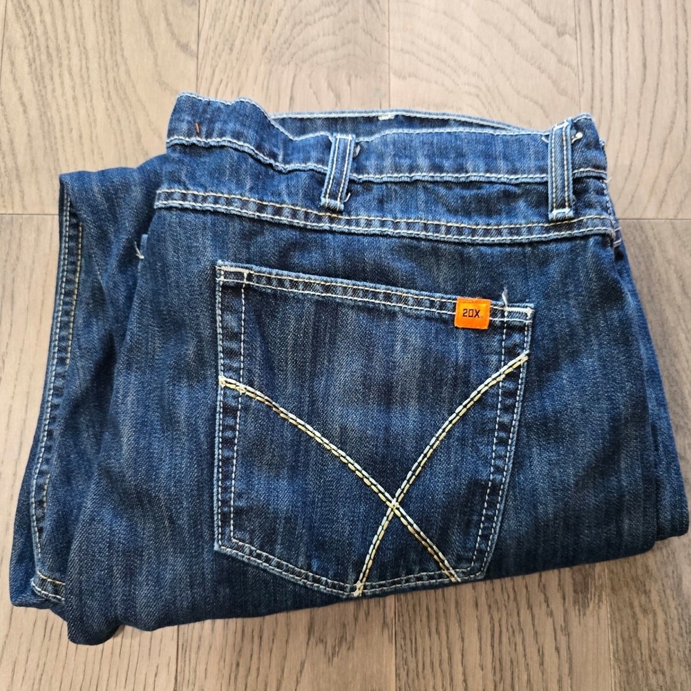 Wrangler 20X FR Flame Resistant Denim Jeans Mens 42x 30 CAT2 Relaxed Fit